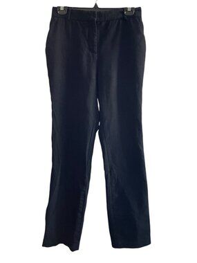 The Row Black 96% Virgin Wool & Silk Lined Trousers Dress Pant Women Size 8